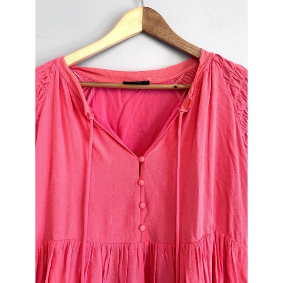 VICI Coral Mini Shift Dress Pullover Lightweight Comfy Lined Short Sleeve MEDIUM - Picture 3 of 8